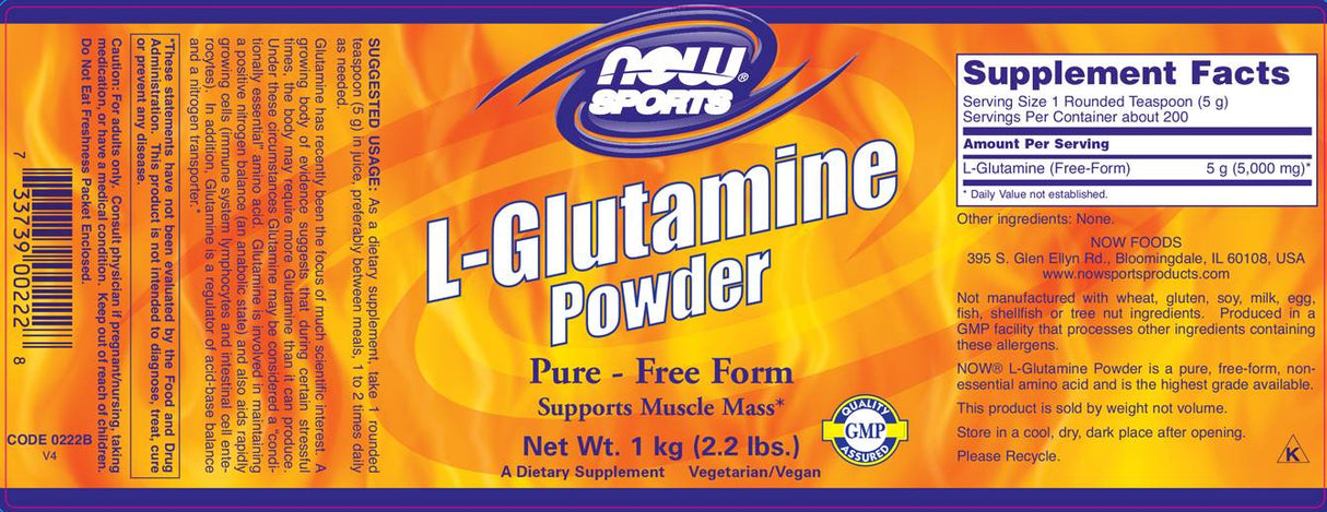 L -glutamin v prahu - 1000 gramov