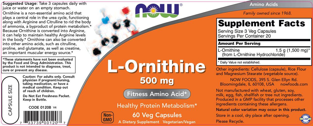 L -Ornitin 500 mg - 60 kapsul
