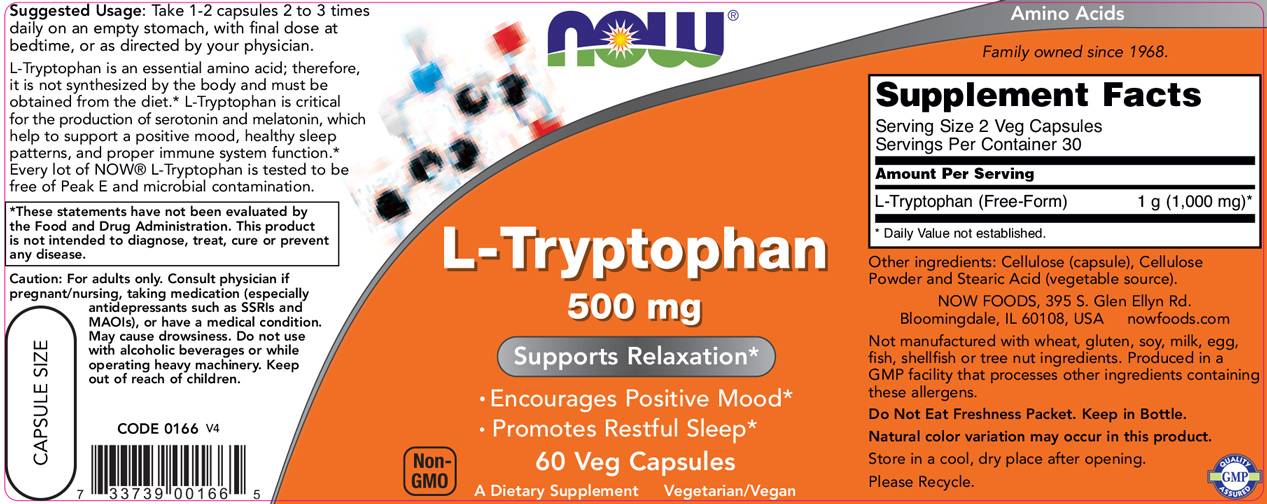 Triptophan 500 mg - 60 kapsul