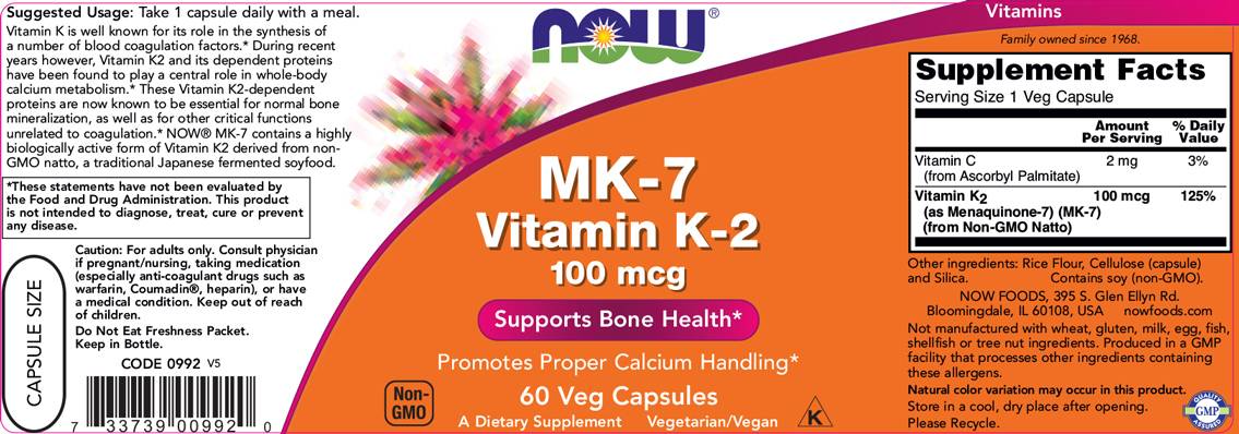 MK-7 Vitamin K-2 100 mcg-60 kapsul
