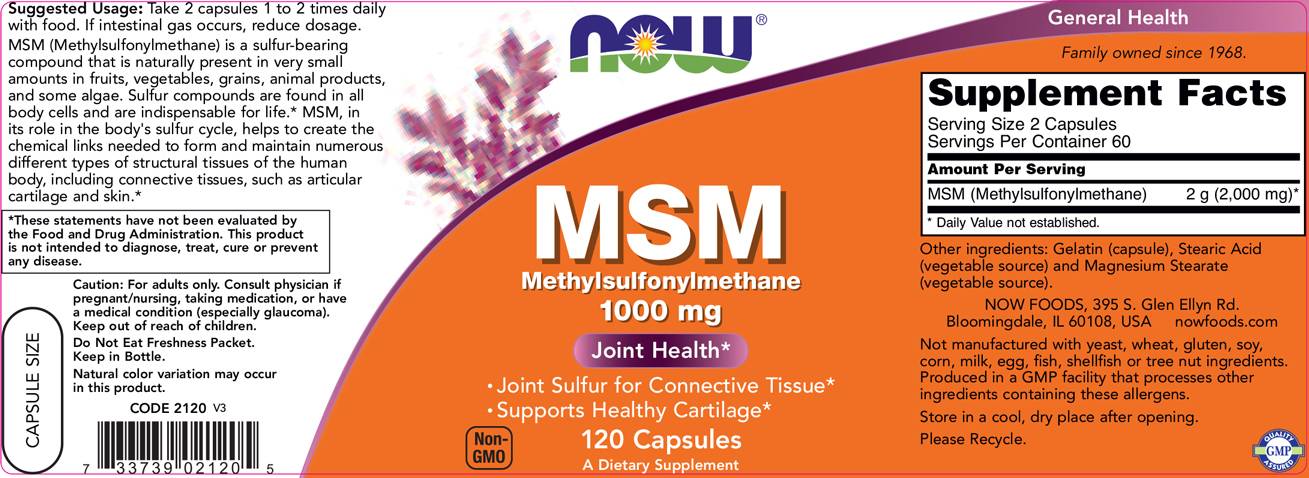 MSM 1000 mg - 240 kapsul
