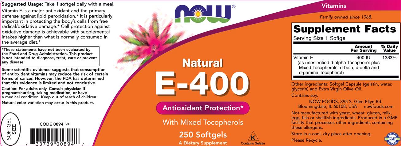 Vitamin E -400 iu Mt - 250 gel kapsul