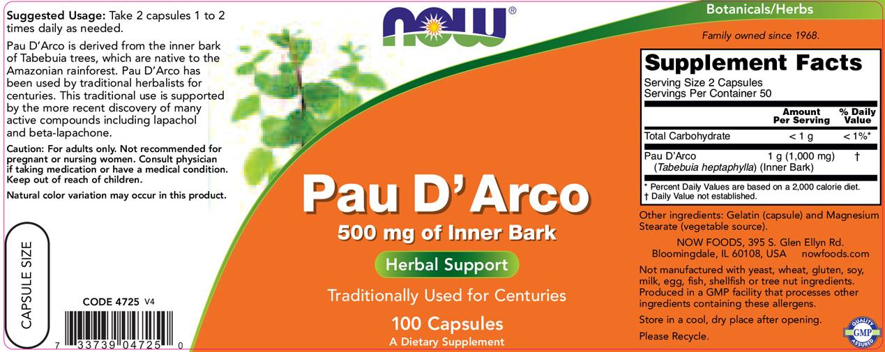 Pau d'Arco 500 mg - 100 kapsul