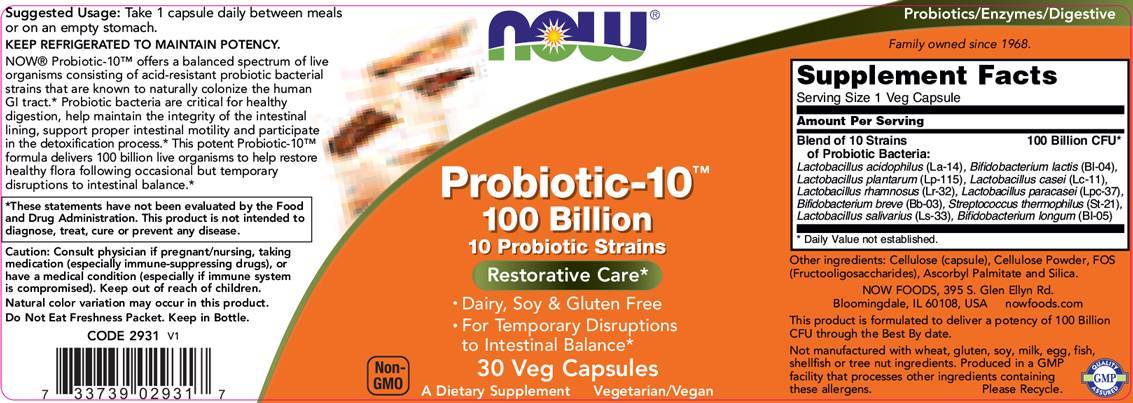 Probiotik -10 100 milijard - 60 kapsul