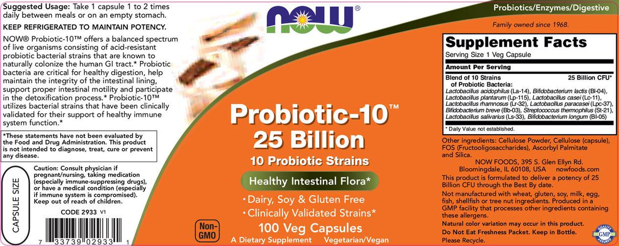 Probiotik -10 25 milijard - 100 kapsul