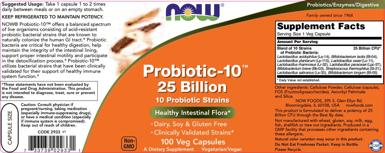 Probiotik -10 25 milijard - 100 kapsul