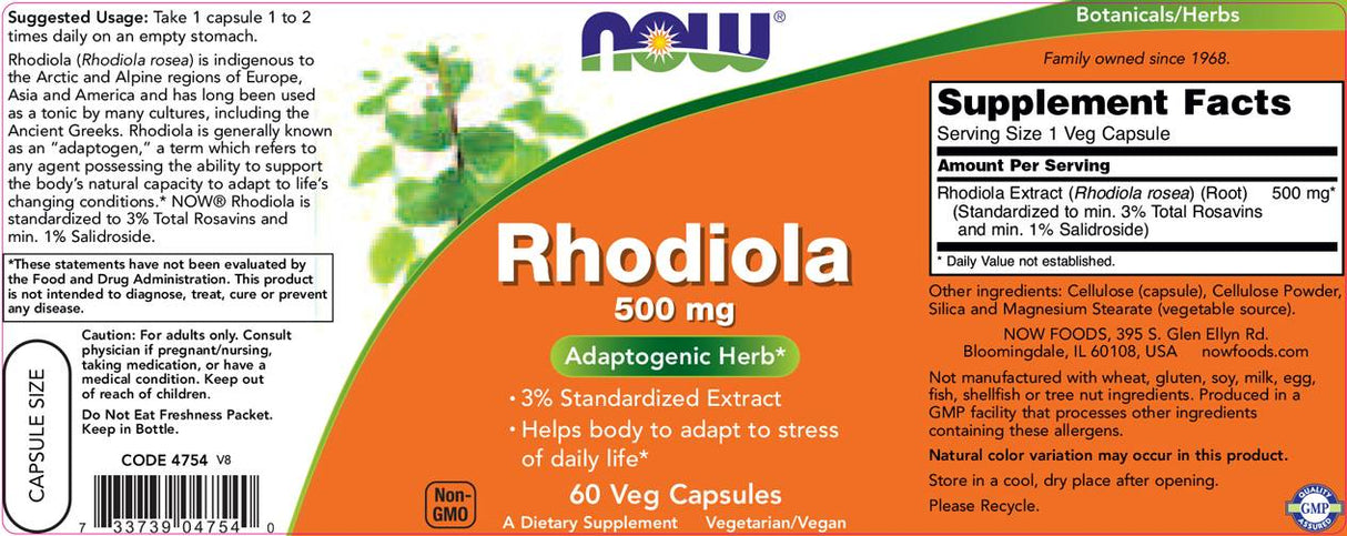 Rhodiola 500 mg - 60 kapsul