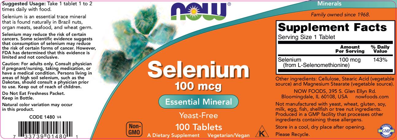 Selen 100 mcg - 100 tablet