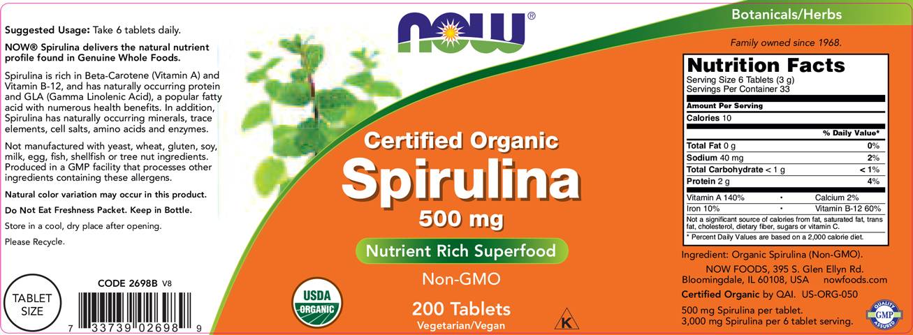 Spirulina 500 mg - 200 tablet