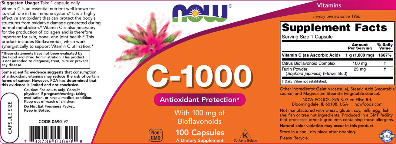 Vitamin C -1000 / z bioflavonoidi - 100 kapsul