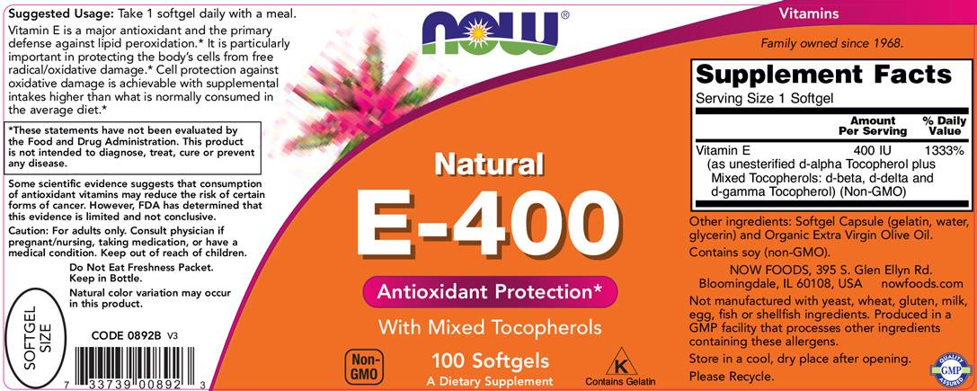 Vitamin E -400 iu Mt - 100 gel kapsul