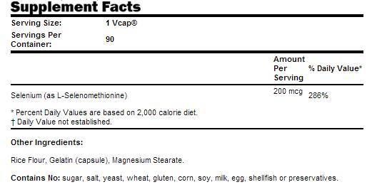 Selen 200 mcg - 90 kapsul
