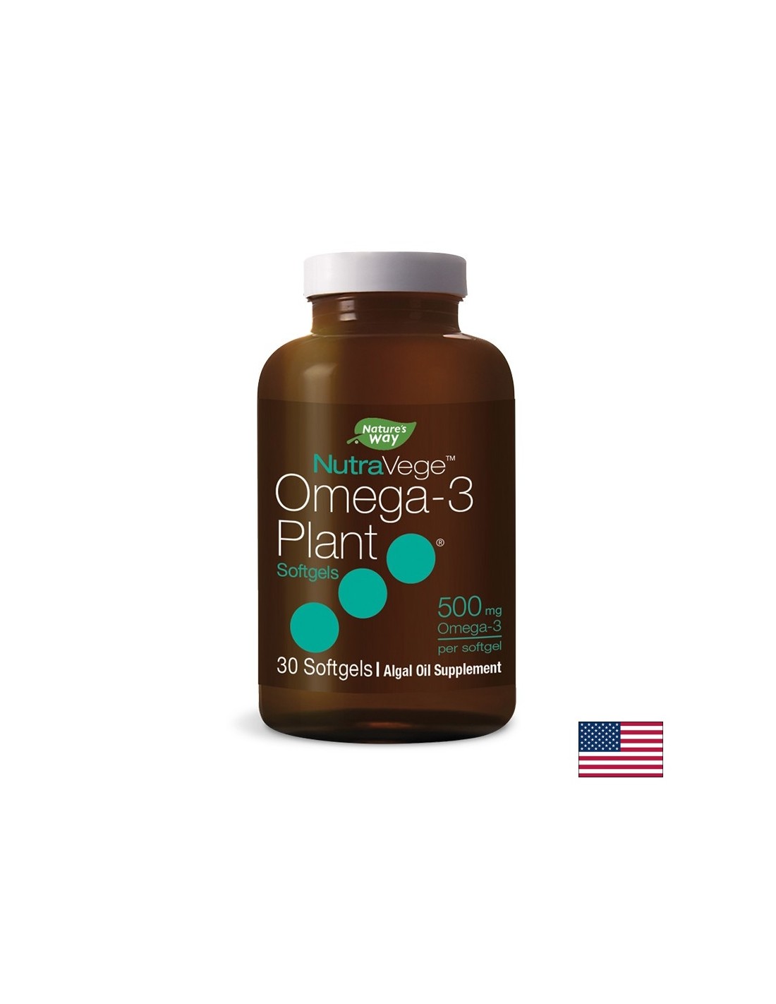 Nutravege Omega-3 500mg iz narave alge