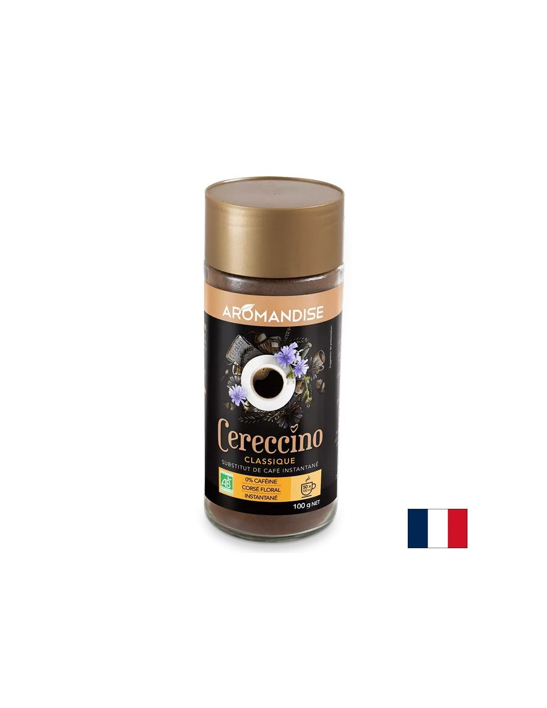 Instant Coffee (iz Chicory, rž, ječmen, želod), dekuinirano, 100 g