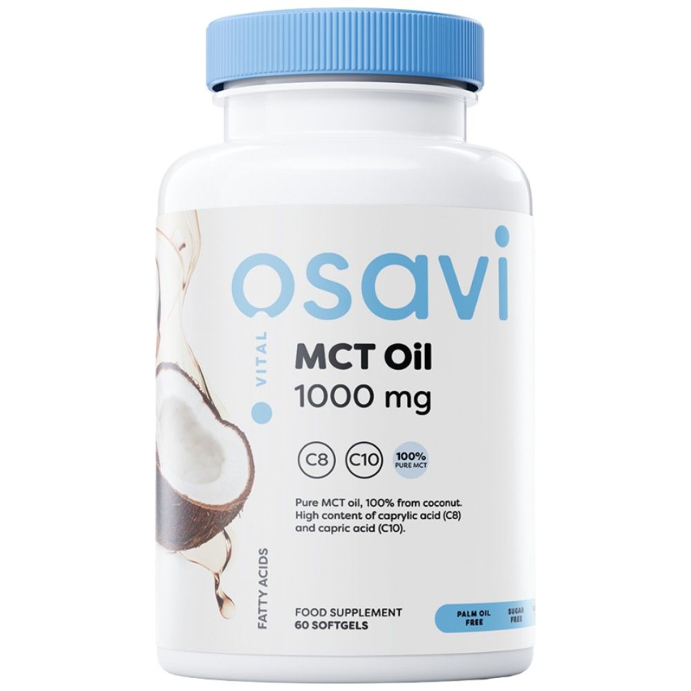 MCT olje 1000 mg | C8 + C10 - 60 softgelov