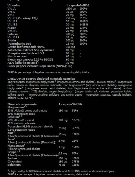 VITA -MIN VELIČI ŠPORT - 60 kapsul