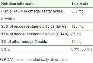 Omega 3 Plus vit E 45% - 120 kapsul