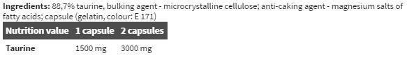 Taurine Mega Caps - 120 kapsul