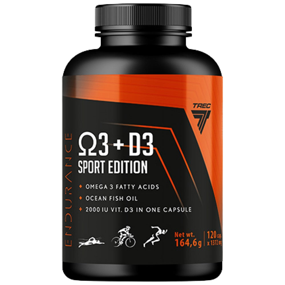 Omega 3 + D3 Endurance | Sport Edition 120 gel kapsul