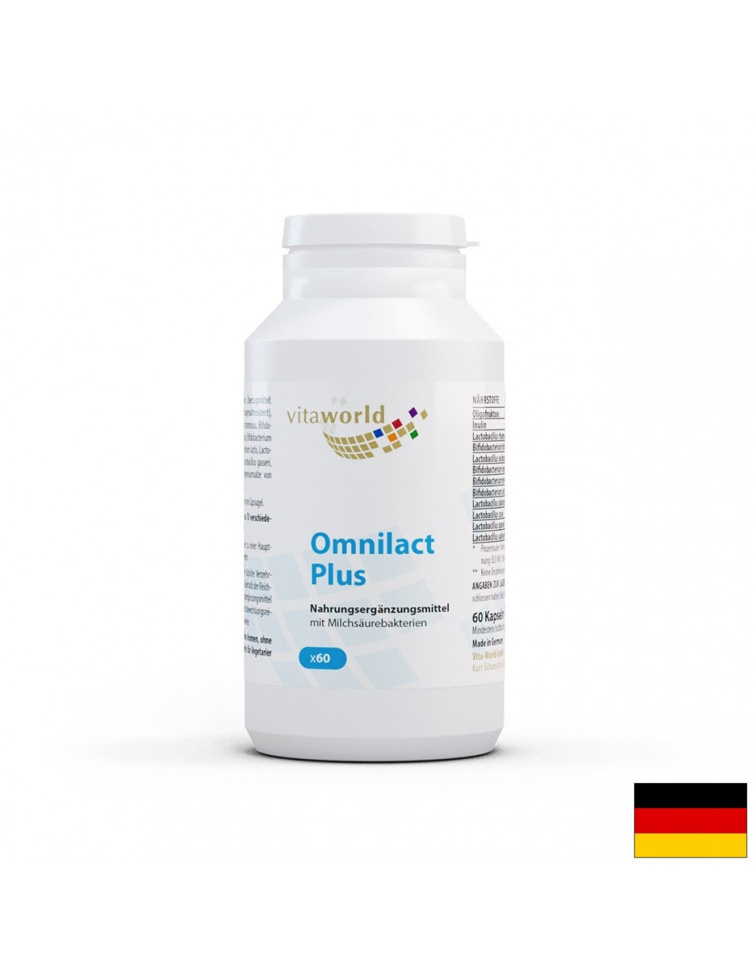 Omnilact plus / probiotični omnilact plus 10 sevov, 10 milijard aktivnih probiotikov, 60 kapsul