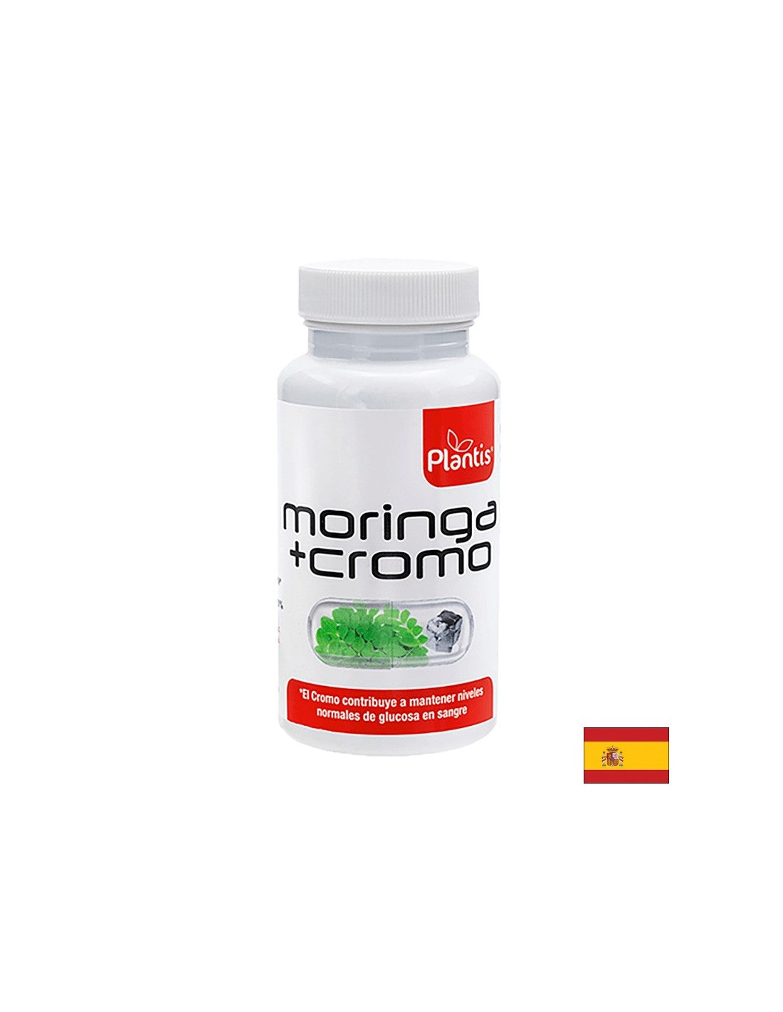Izguba teže in nadzor apetita - Moringa 500 mg in krom 40 µg - Moringa + Cromo Plantis®, 60 kapsul