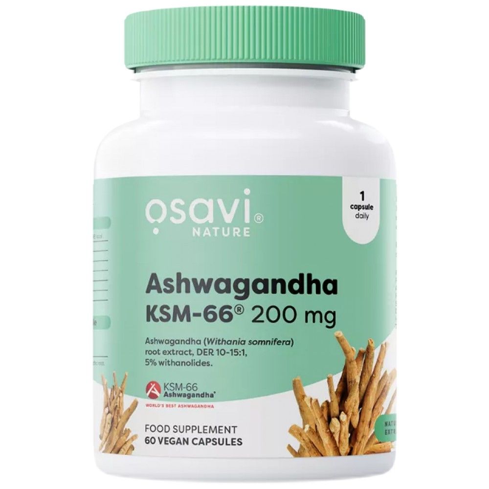 Ashwagandha KSM -66® 200 mg - 60 kapsul