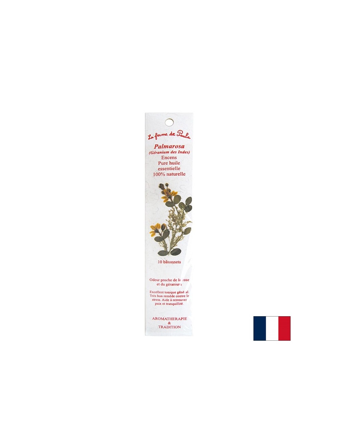 Kurilne palice z vonjem Palmarosa (indijskega geranija), 10 psov.