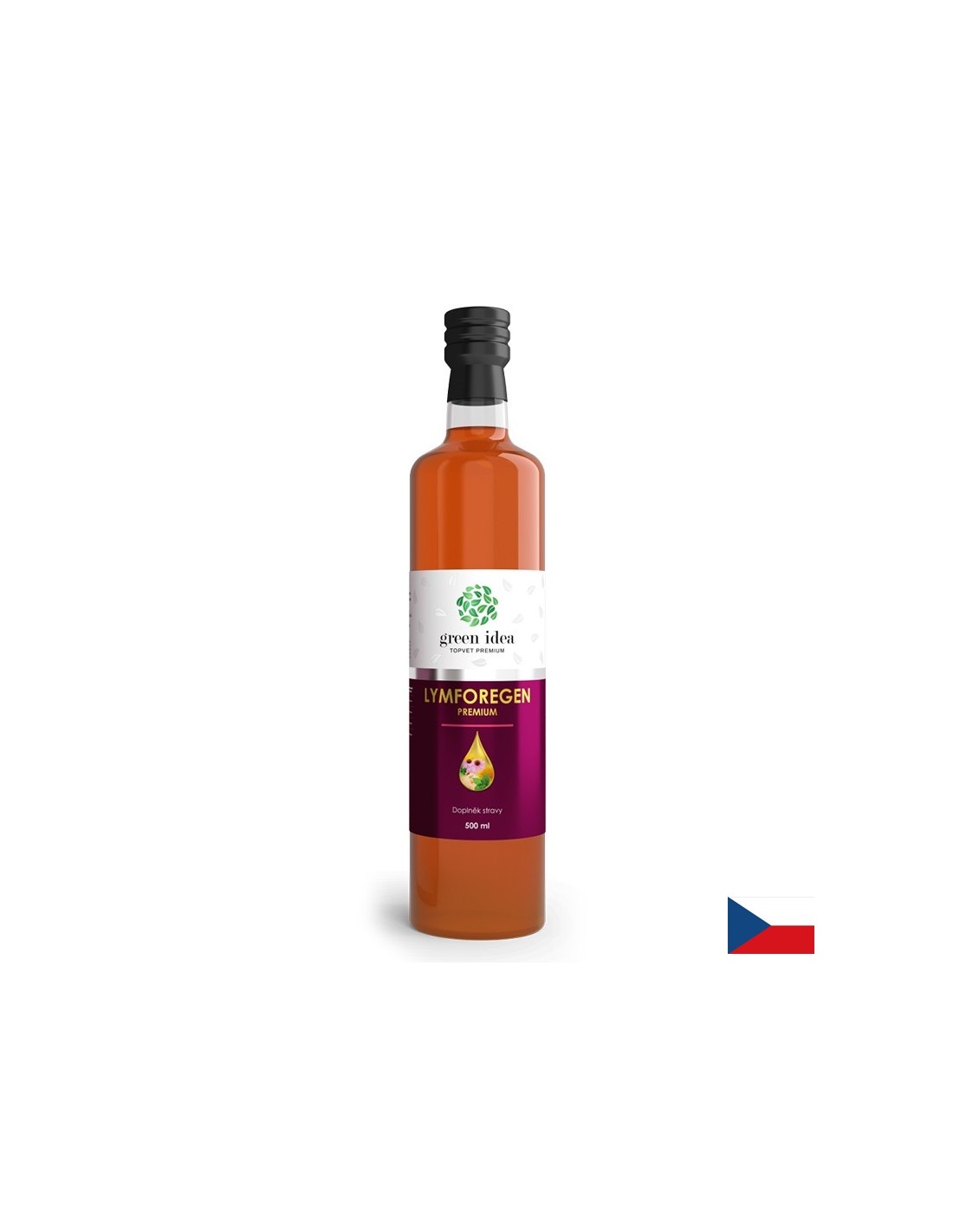 Zeliščni sirup za detoks limfnega sistema - z ingverjem, maslačkom, koprivo in ehinaceo, 500 ml, 33 odmerkov