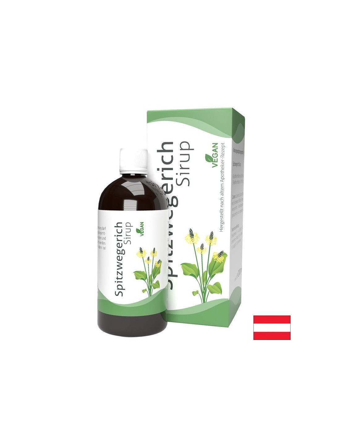 Za težave z dihali - ozek plantain, sirup 200 ml