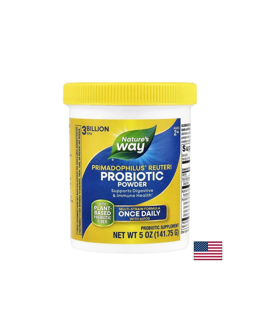 Primadophilus reuteri - Primadophilus reuteri, 3 milijarde aktivnih probiotikov (prah), 141,75 g Narava pot