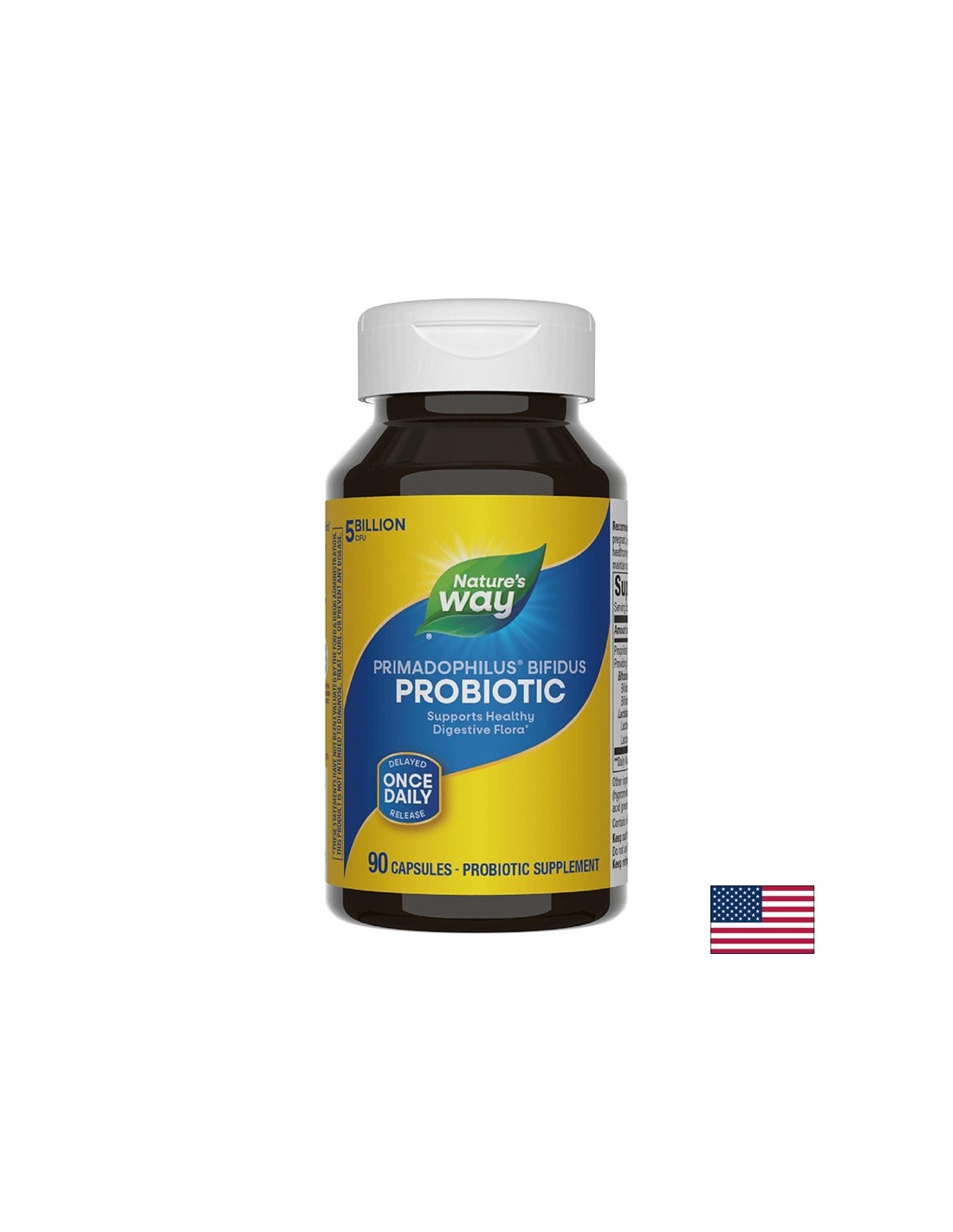 Probiotic Primadophilus bifidus - Primadophilus bifidus - Zdravje debelega črevesa, 5 milijard aktivnih probiotikov, 90 kapsul