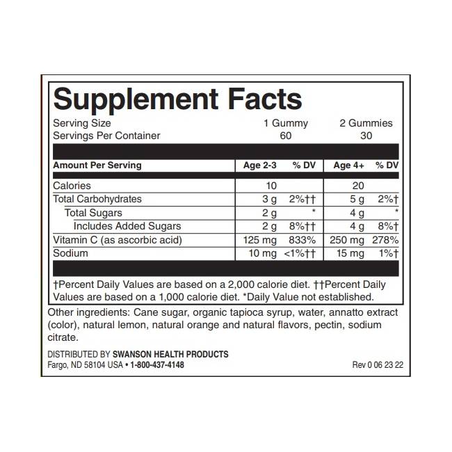 Otroški vitamin C gumije - 60 gumij