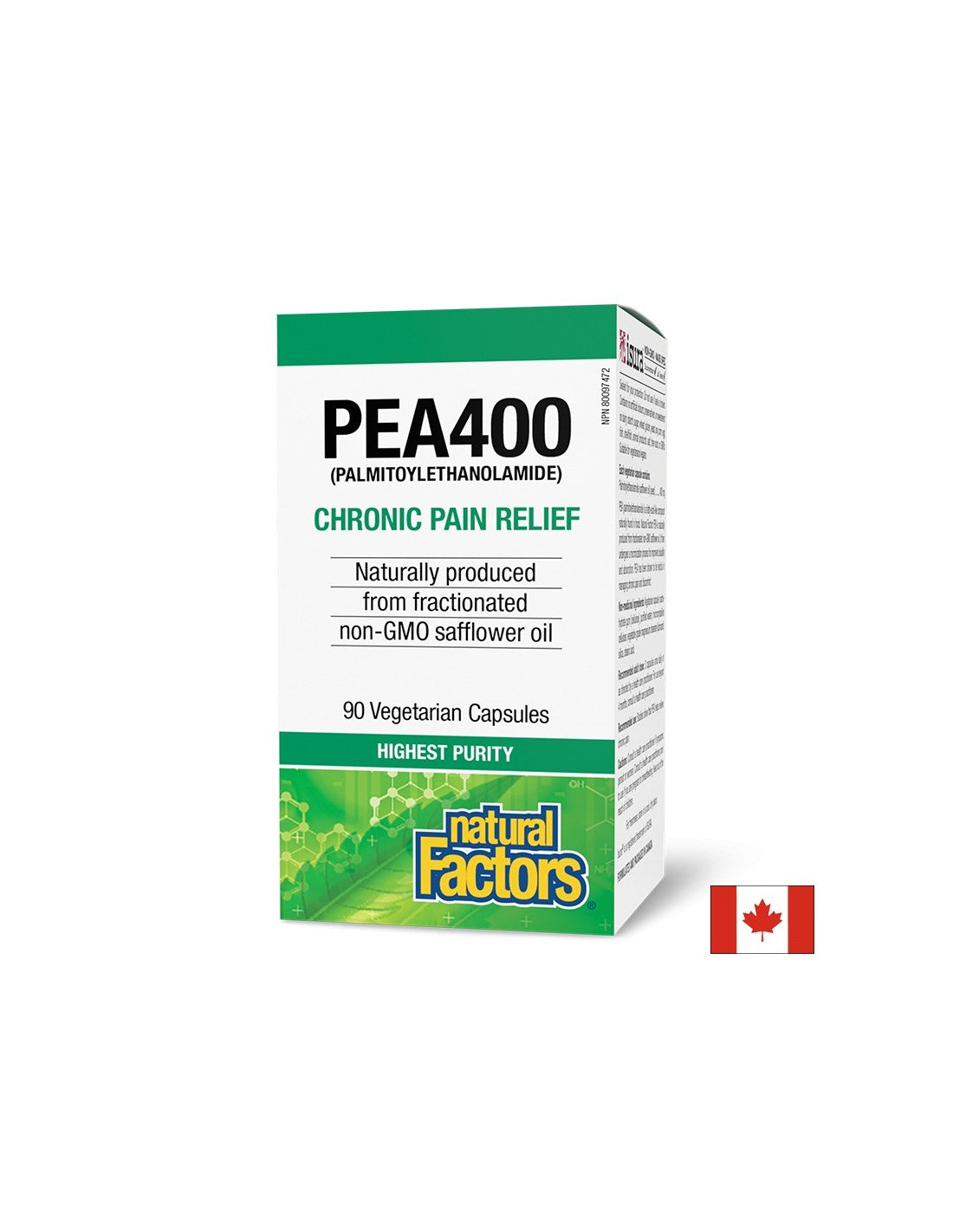 Proti bolečinam in vnetjem - PEA (palmitoiletanolamid), 400 mg x 90 V kapsule <tc>Natural Factors</tc>