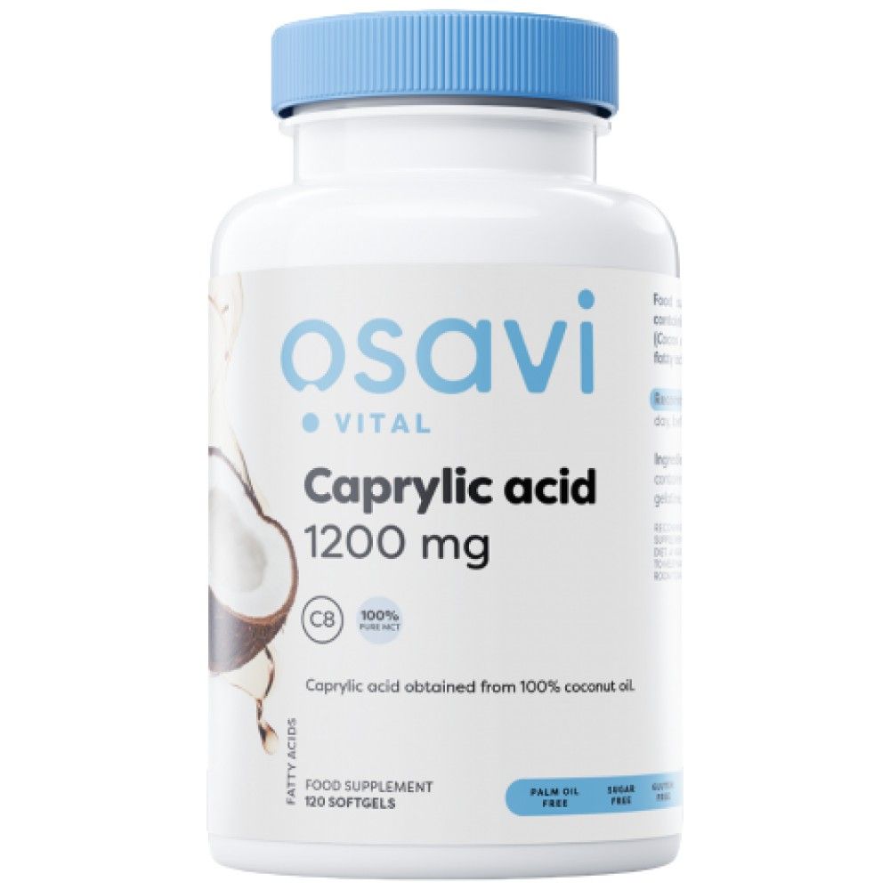 Kaprična kislina 1200 mg - 120 gel kapsul