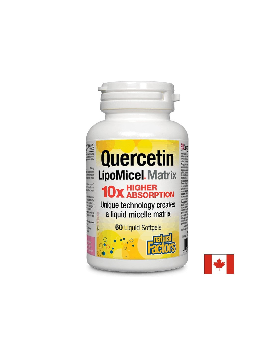 Quercetin 250 mg lipomicel matrika - 60 gel kapsul