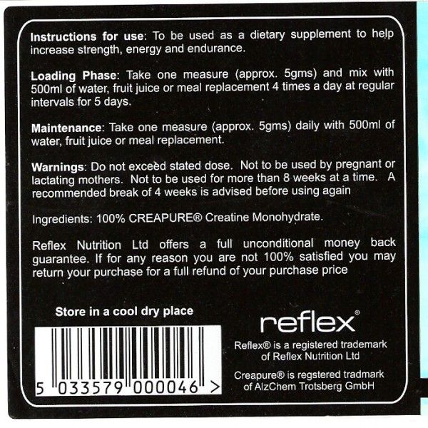 Kreatin kreatin monohidrat - 500 gramov