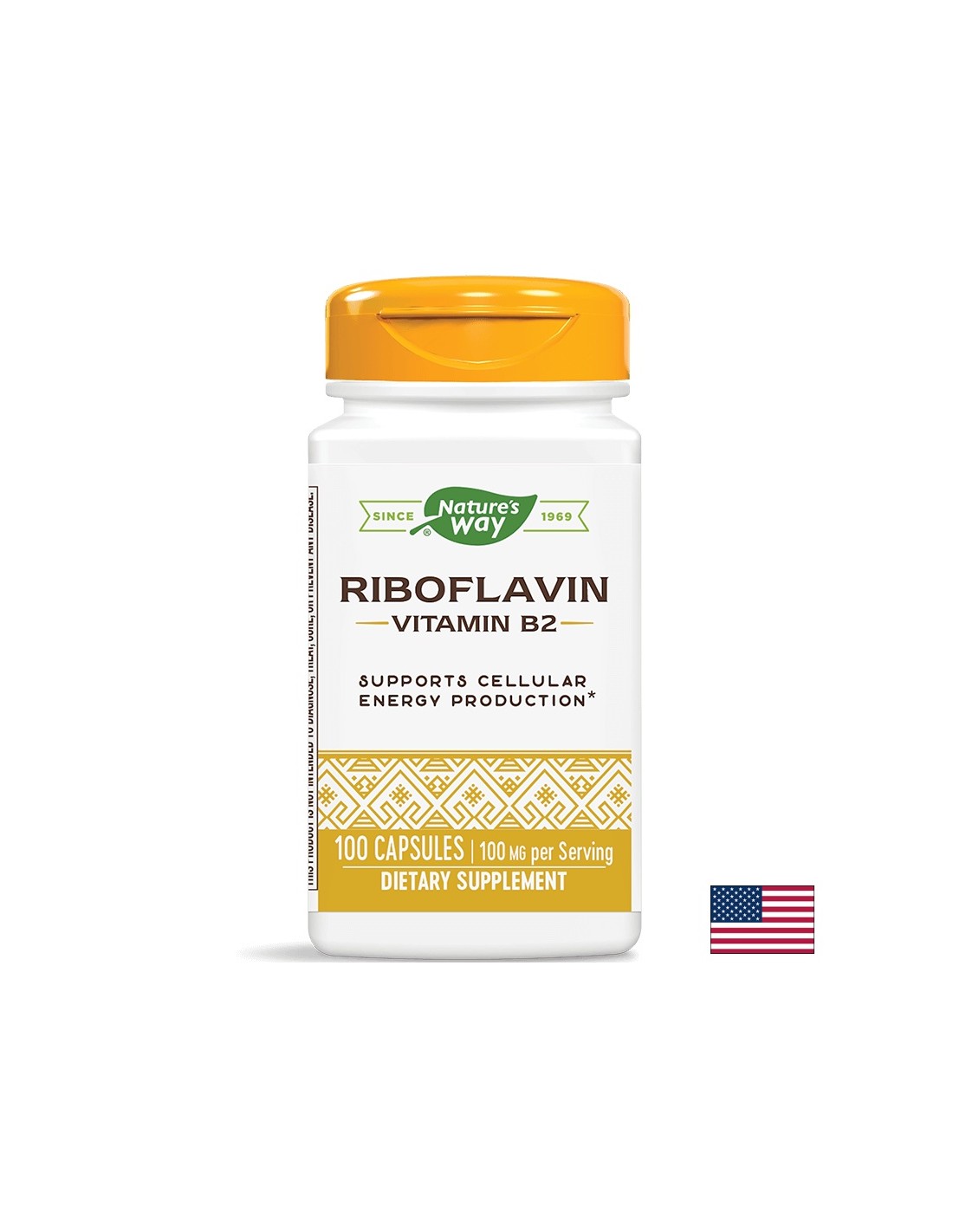 Vitamin B2 100 mg (riboflavin) - 100 kapsul