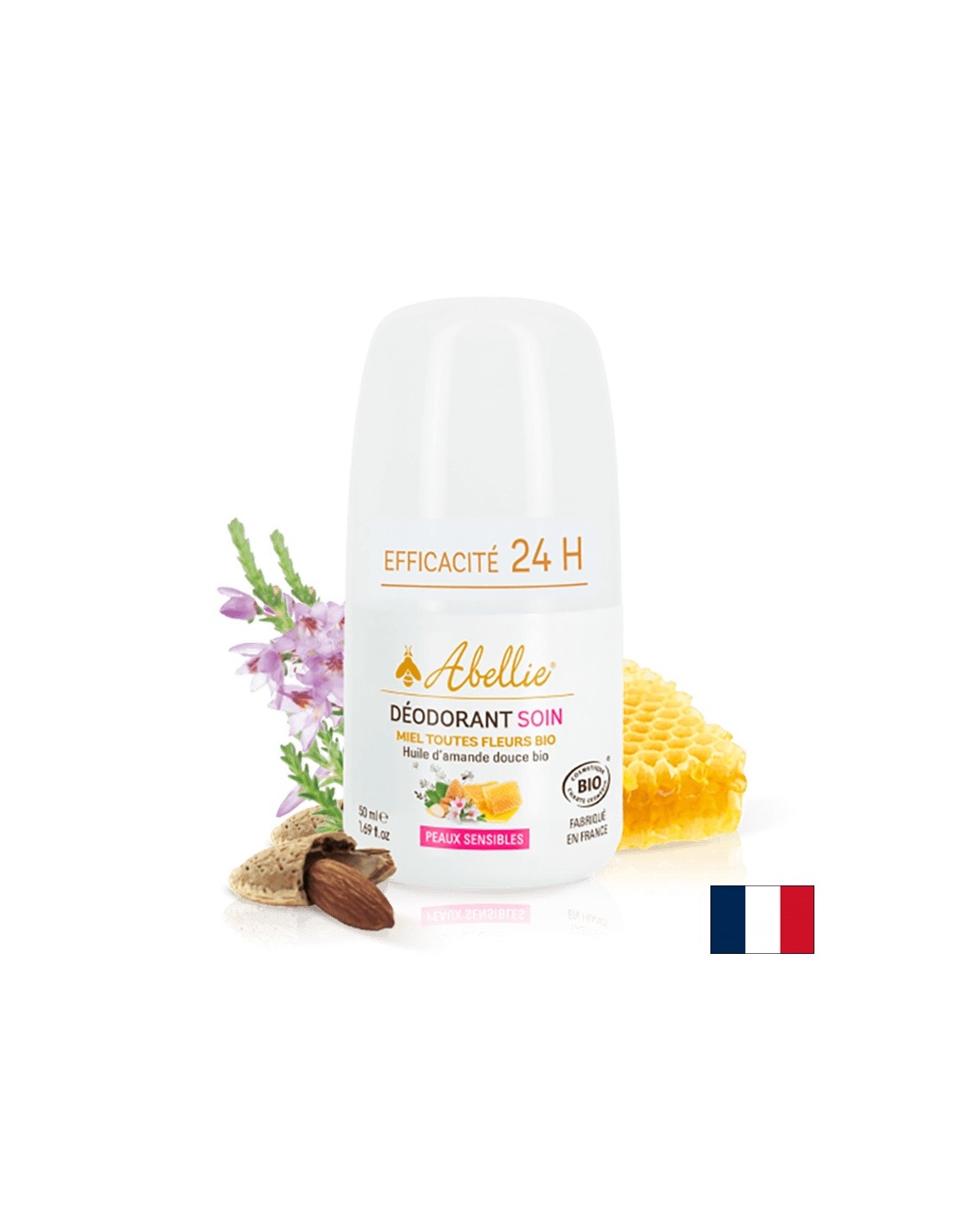 Zvit deodorant z bio obarvanim medom in sladkim mandljevim oljem, 50 ml