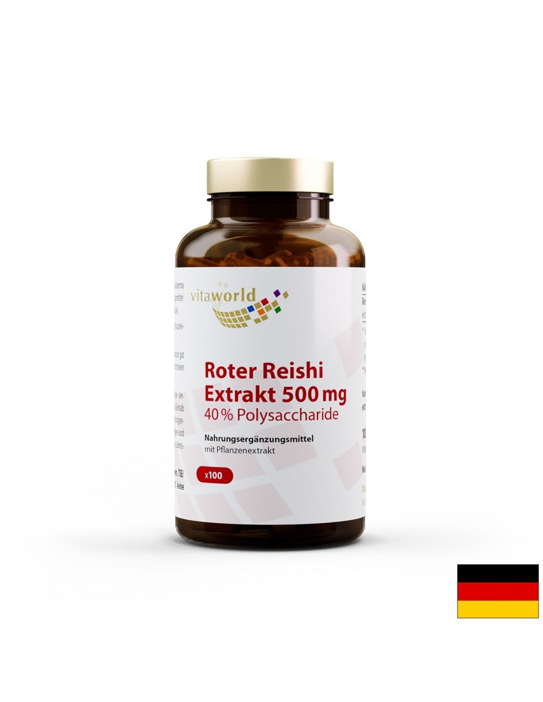 Roter reishi ekstrakt / rdeča reishi 500 mg, 100 kapsul