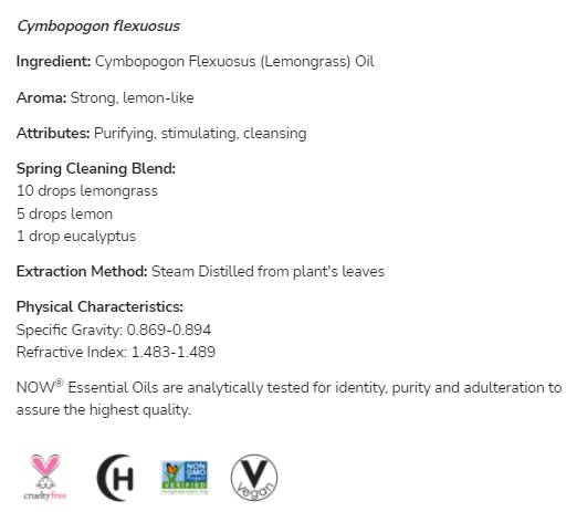 Olje z limonino travo | 100% čisti cymbopogon flexuosus - 30 ml