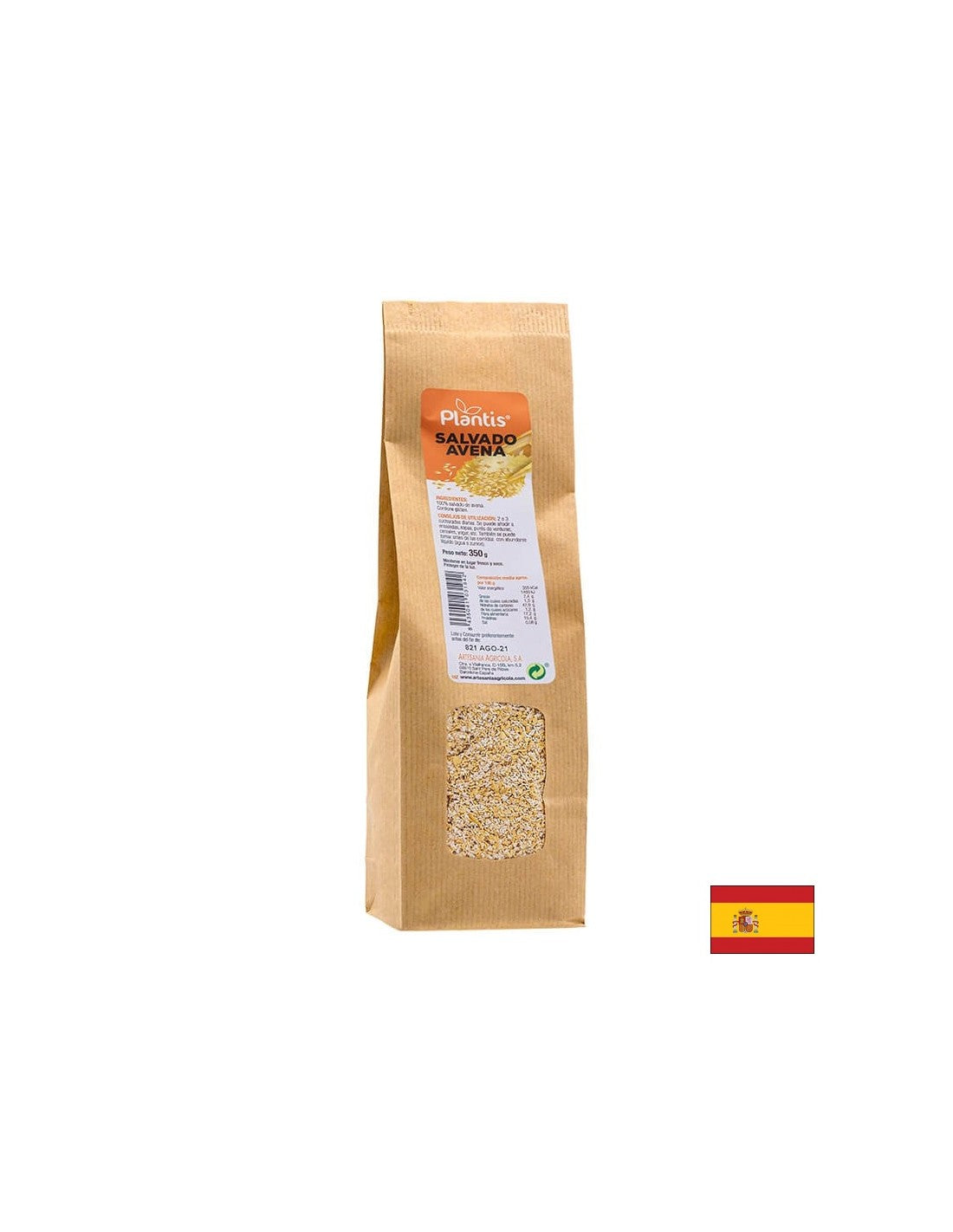 OAT Bran - Salvado Avena Plantis® - Nadzor holesterola in dobra prebava, 350 g