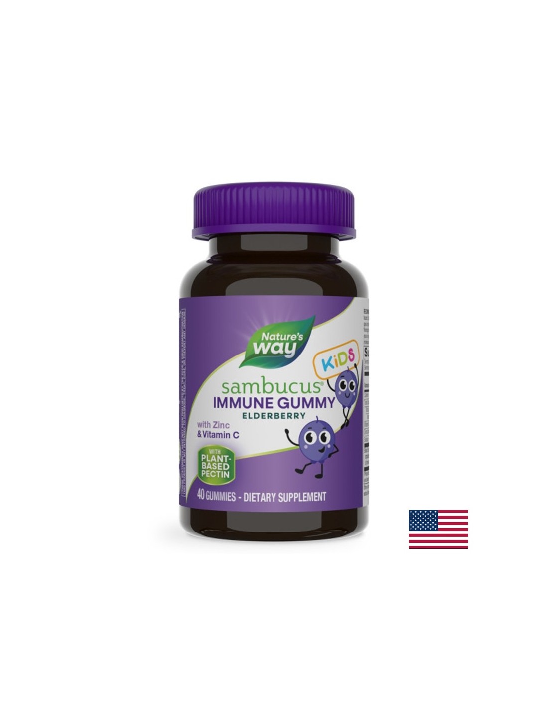 Sambucus za otroke Immun Gummy (z vitaminom C in cinkom), 40 gel tablete