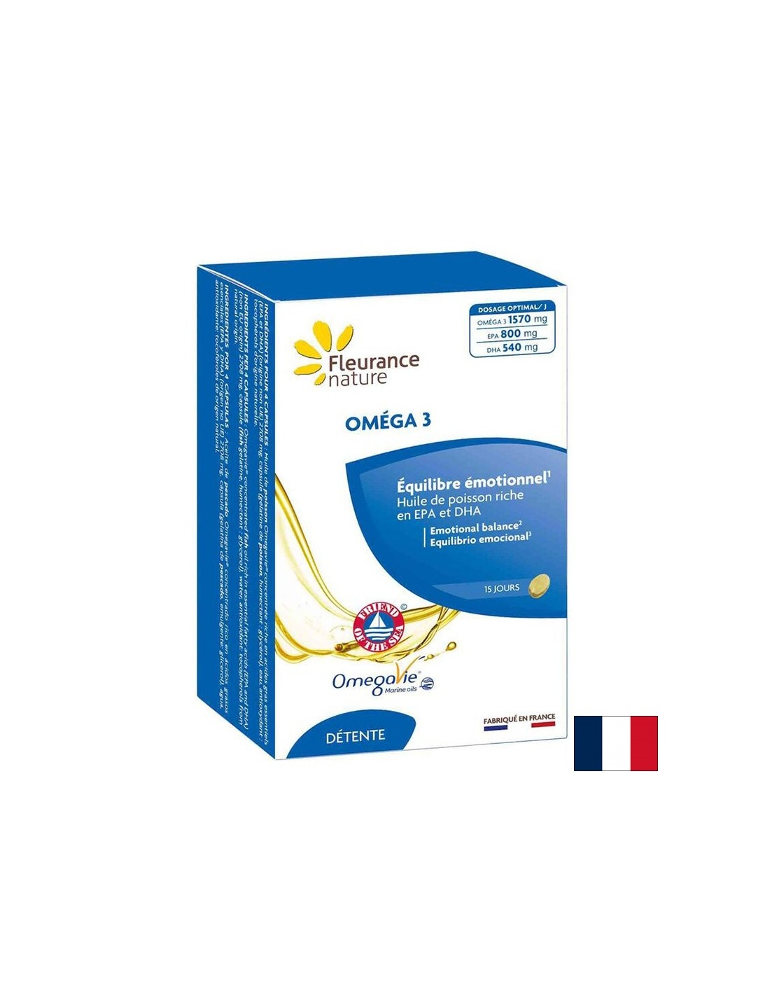 Kardiovaskularna in možganska funkcija - omega 3, 392,5 mg (EPA 200 mg/ dha 100 mg) x 60 kapsul