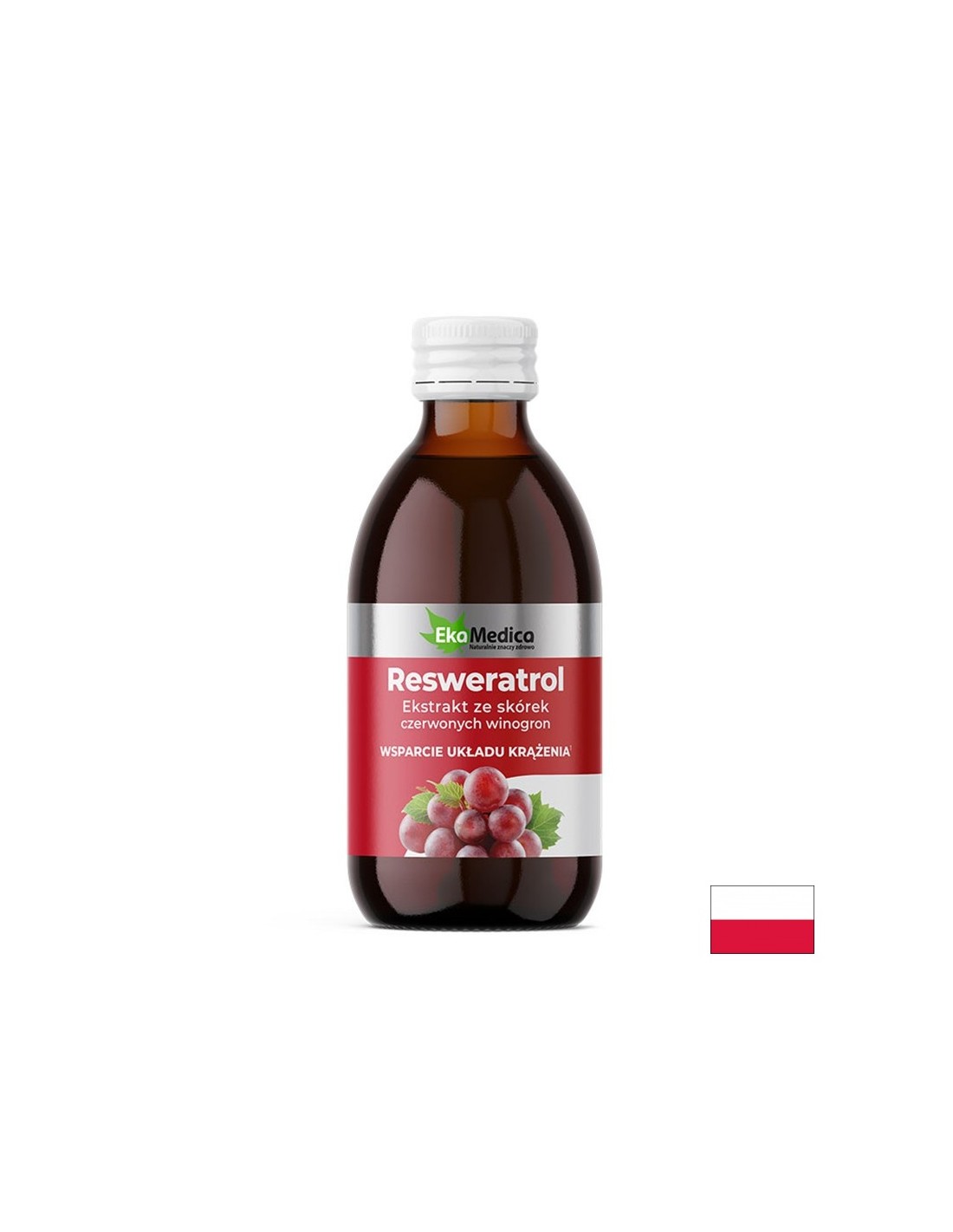 Rdeči grozdni sok, ki zagotavlja resveratrol - srčni tonik in antioksidant, 250 ml, 25 odmerkov