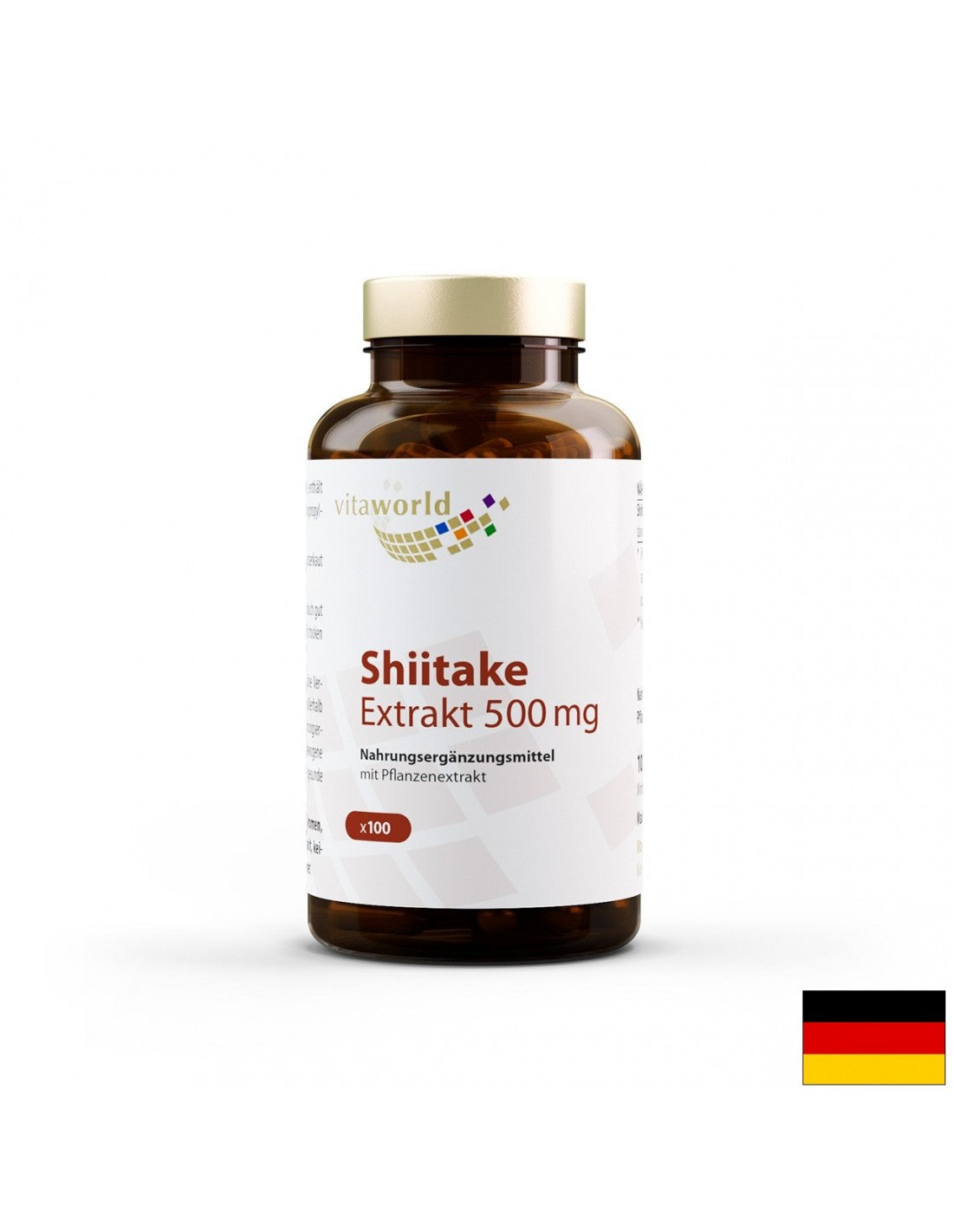 Shiitake ekstrakt 500 mg, 100 kapsul