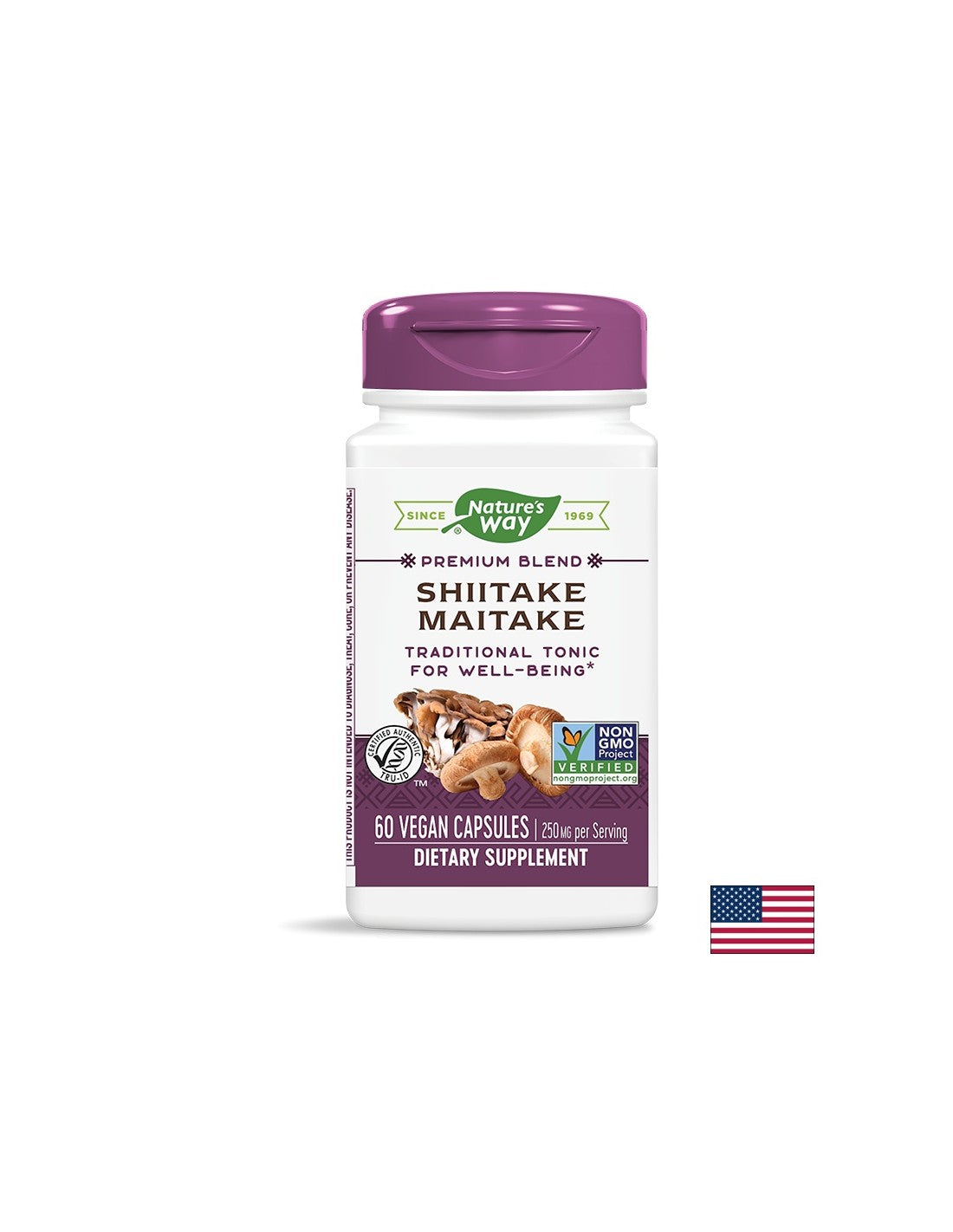 Shiitake & Maitake 250 mg - 60 kapsul