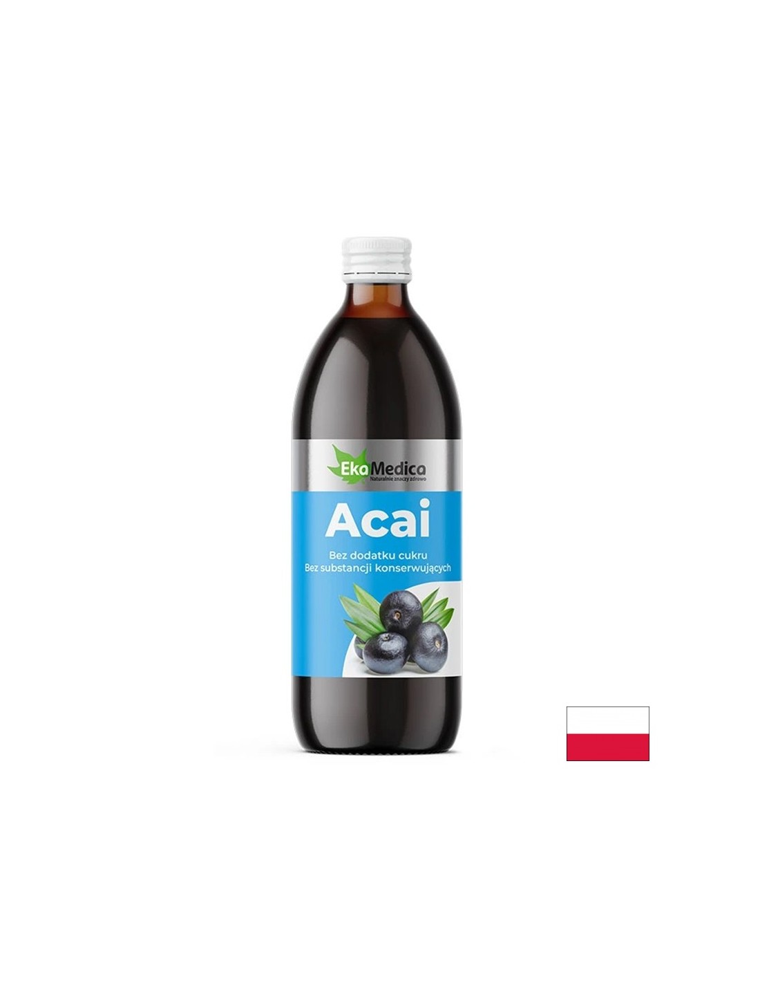 ACAI sok (ASAI) z Camu -Camu in naravnim vitaminom C - močan antioksidanti, 500 ml, 10 ali 20 odmerkov