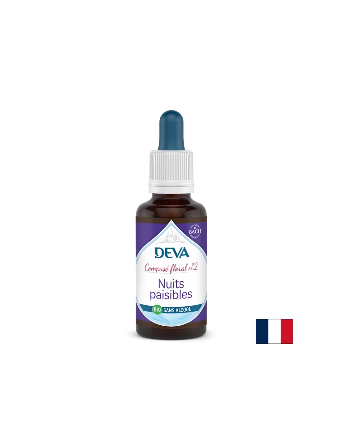 Mirne noči, cvetne esence, kapljice cvetov bacha št. 2 (brez alkohola), 30 ml