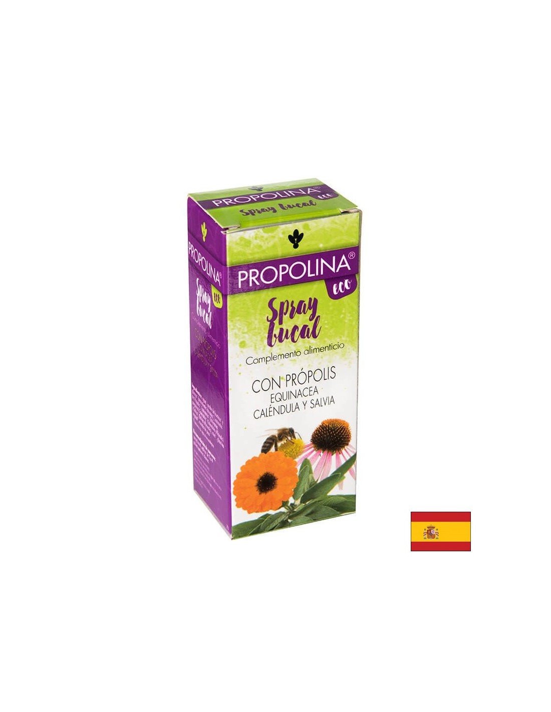 Pomirjujoči grlo Spray Propolina® - s propolisom, ehinacejo, kamilico in žajbljem, 30 ml