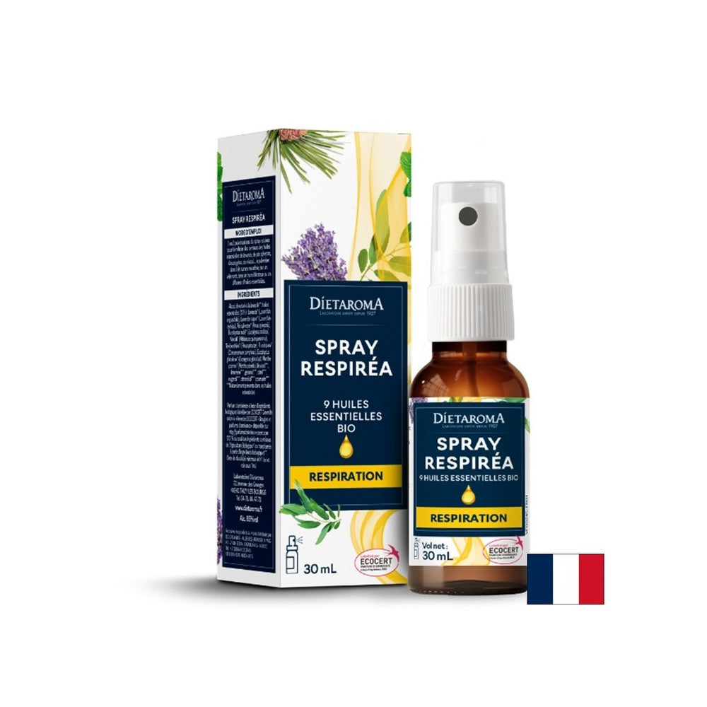 Razprševanje respiratornega sistema z 9 vrstami eteričnih olj, 30 ml
